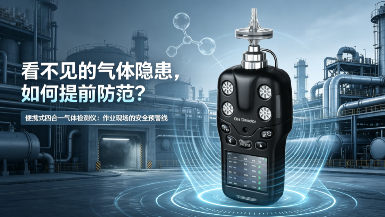 看不见的现场隐患如何防范？便携式四合一气体检测仪守护作业安全